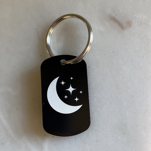 Moon Keychain or necklace with The Message is in your Dreams NWT - Picture 2 of 5